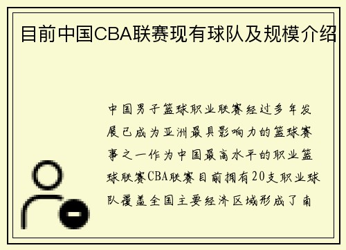 目前中国CBA联赛现有球队及规模介绍